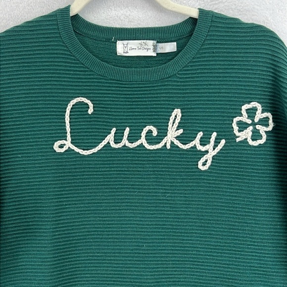 Llama Tail Designs Women’s Custom Pullover Sweater Sz S/M Viscose/Nylon Like New - Picture 2 of 8